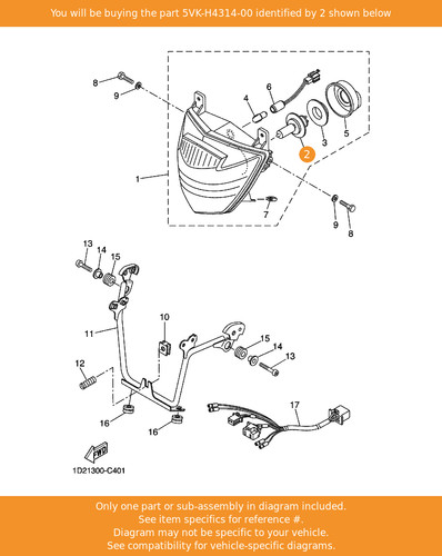 Yamaha bulb headlight - yamaha, bulb,