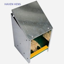 Galvanised poultry hopper - poultry,