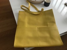 Stunning ZARA Medium Size Yellow Tote Bag - Lightly Used