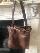 Jocasi aged conker brown shoulder bag