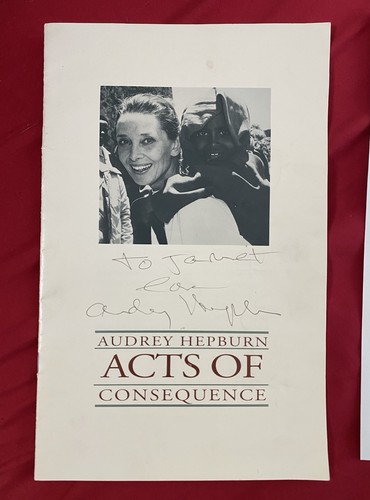 Audrey hepburn signed unicef - audrey,