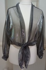 One Size Metallic Silver