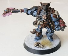 Warhammer 40k Space Marines Space Wolves Logan Grimnar OOP Fully Painted