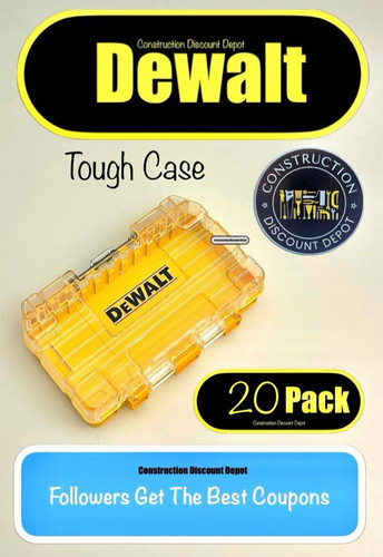 Pack dewalt tough - case, bit