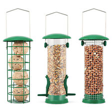 Metal Bird Nut Seed Feeder Hanging Large Easy Fill Wild Bird Feeding Station