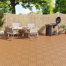Interlocking Deck Tile Decking Tile Garden Patio Balcony Composite Decking Floor