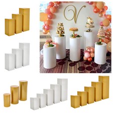 3/5PCS Metal Plinth Cylinder