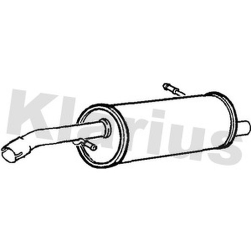 Exhaust rear back box for - exhaust,