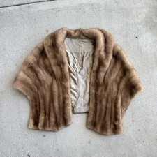 VTG W Mink Stole fur Shawl