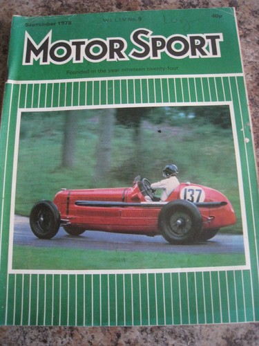 Motor sport sep 1978 - sep, 131