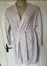 M&S White Pink Heart Cotton