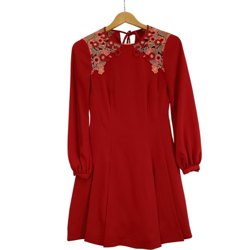Karen millen red floral - karen,