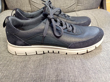 Hotter Gravity II blue leather casual shoes/trainers size 6.5/40