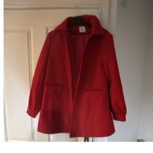 Red overcoat polycotton - red,