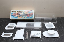 Vintage Retro Slicer Mandoline Combi Mini Multi Wonder juicer grater Shredder