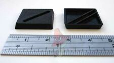 20 x 20mm Square Black Plastic