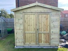 APEX GARDEN SHED WORKSHOP HEAVY DUTY DELIVERY CHARGE IN DESCRIPTION FREE FITTING
