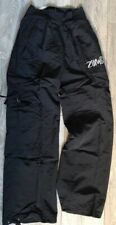 Womens classic Zumba fitness combat pants trousers dance jazz BLACK Size M 10-12