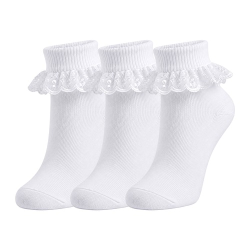 Girls lace frilly - girls, socks