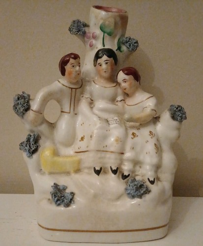 Antique staffordshire flat - staffordshire,