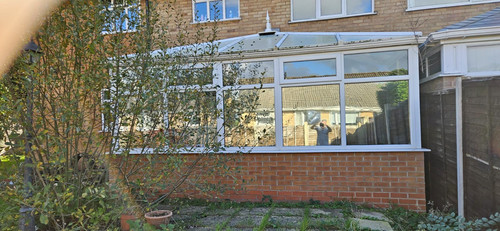 White upvc conservatory - , with