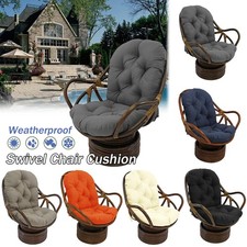 47" Patio Rattan Swivel Rocker Cushion Indoor Rocking Chair Cushion 10 Colors