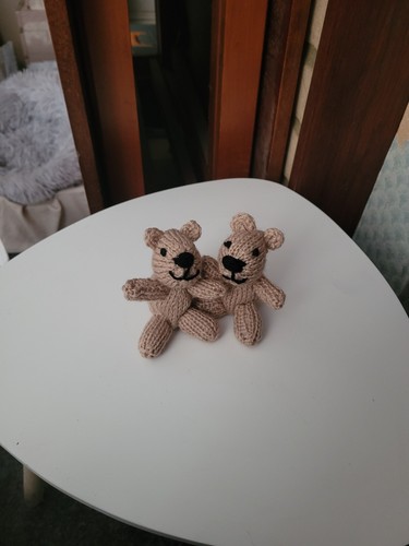 Hand knitted two - knitted, mini