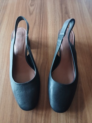 Ladies black sling back - , shoes
