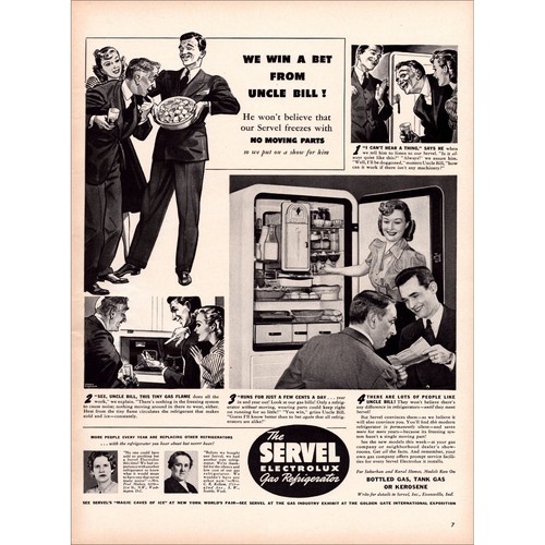 1939 servel electrolux gas - servel,