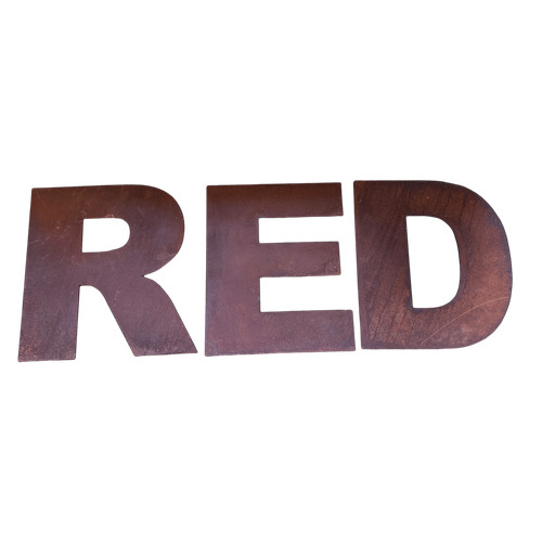 Set metal sign letters - of,