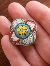 Vintage Micro Mosaic Brooch