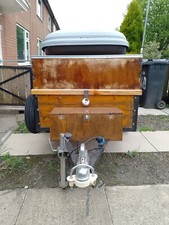 small camping trailer ,with topbox used 5ftx3ft hitchlock