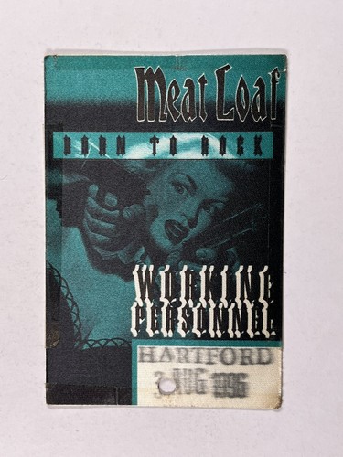 Meat loaf backstage pass - meat,
