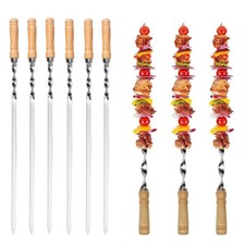 6-18PCS BBQ Skewers Wooden