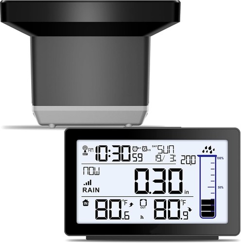 Wireless rain gauge outdoor - wireless,
