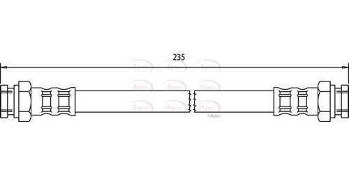 Apec rear inner - inner, hose