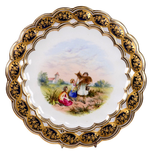 Coalport cabinet plate - cabinet,