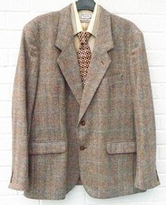 True vintage men`s  wool Tweed  jacket 46" chest