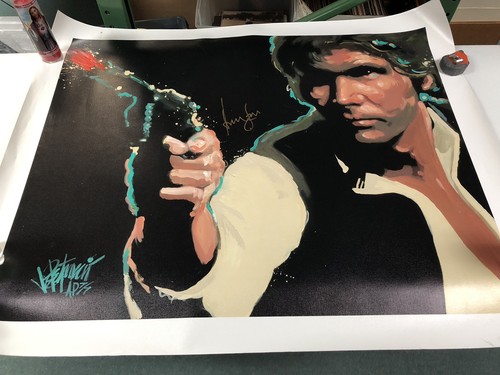 Harrison ford signed 36x45 - harrison,