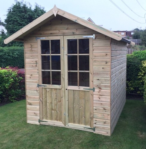 Tanalised summerhouse garden - tanalised,
