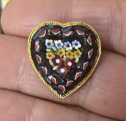 Micro mosaic brooch - mosaic,