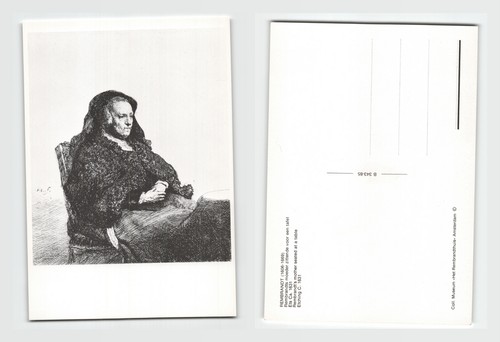 Postcard rembrandt etching - postcard,