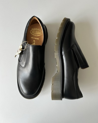 Solovair 1466 black leather - black,