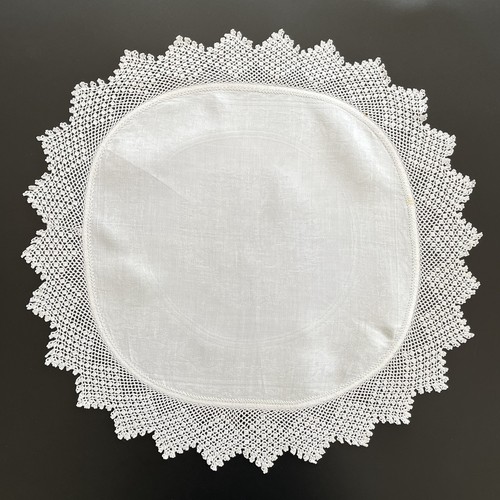 Vintage white crocheted - white,