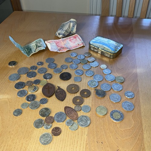 Tin old coins and - tin,