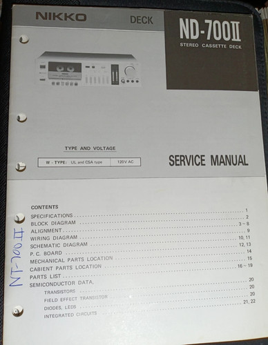 Nikko 700ii cassette deck - nikko,