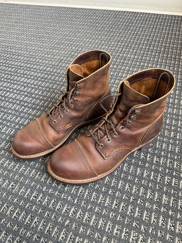 Red wing shoes - wing, iron