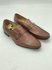 Goor Metal Trim Saddle Slip On reptile Style Formal Smart Shoes Size UK 12