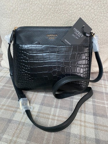 New black leather - new, osprey