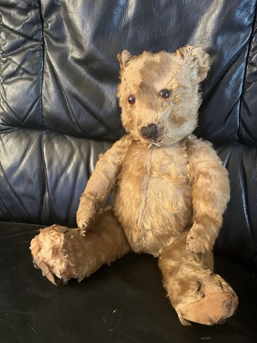 Antique mohair teddy bear - antique,
